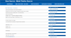 Desktop Screenshot of gsmszerviz-mobiltartozekok.com