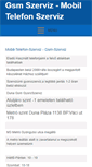 Mobile Screenshot of gsmszerviz-mobiltartozekok.com